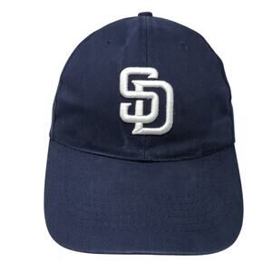 SD Strapback Baseball Cap Blue One Size Adjustable Embroidered Cotton BWM Global